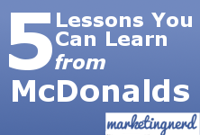 lessons to learn from mcdonalds